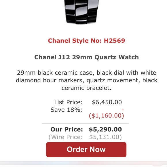 Chanel J12 Watch with Diamonds. - Picture 2 of 2
